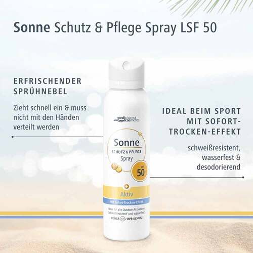 Sonne Schutz &amp; Pflege Aktiv Aerosol-Spray LSF 50 - 3