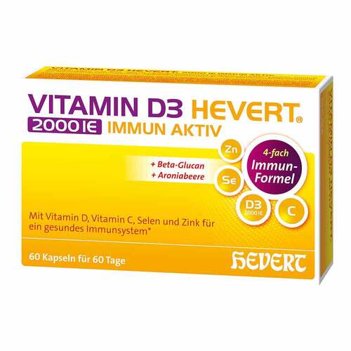 Vitamin D3 Hevert 2000 IE Immun Aktiv Kapseln - 1