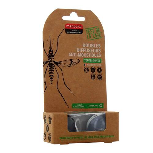 Manouka M&uuml;ckenschutz Double Diffusor schwarz - 1