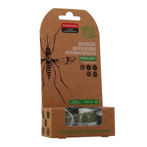 Manouka M&uuml;ckenschutz Double Diffusor gr&uuml;n - 1