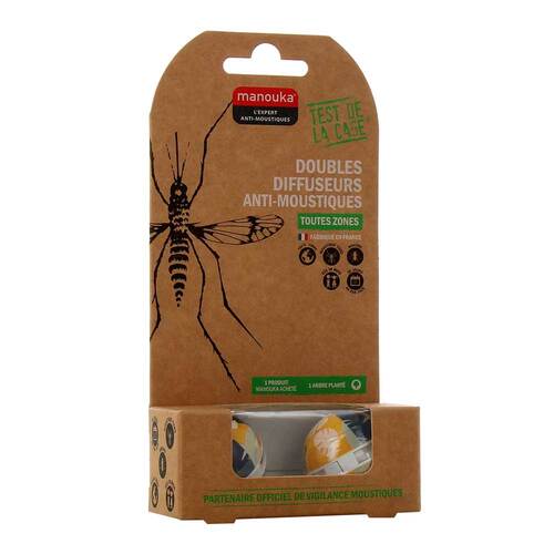 Manouka M&uuml;ckenschutz Double Diffusor gelb  - 1