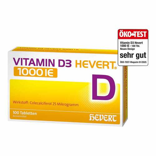Vitamin D3 Hevert 1000 I.E. Tabletten - 1