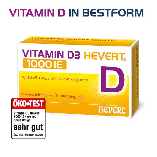 Vitamin D3 Hevert 1000 I.E. Tabletten - 2