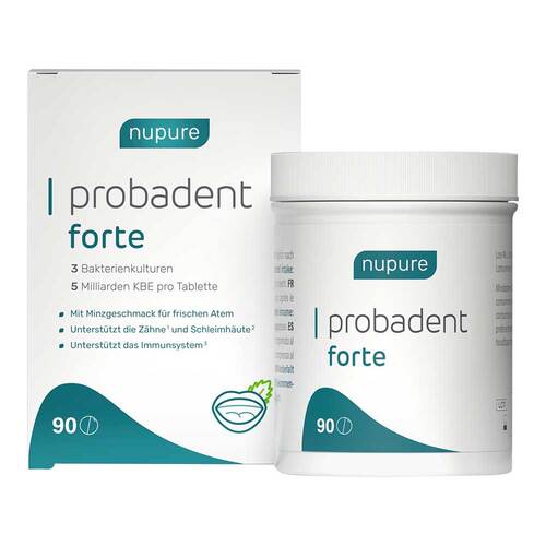 Nupure probadent forte 3 Bakterien Kulturen 5 Mrd. KBE Lutschtabletten - 1