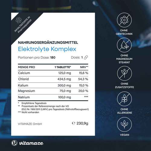 Elektrolyte Komplex Tabletten mit Magnesium vegan - 5