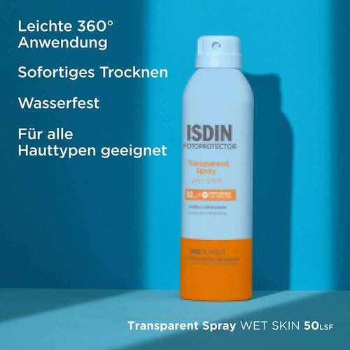 ISDIN Fotoprotector Wet Skin transparent Spray LSF 50 - 4