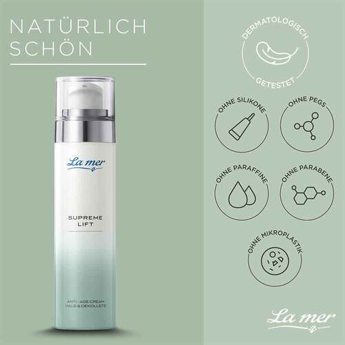 La mer Supreme Lift Anti-Age Cream Hals Dekollete mit Parfum - 4