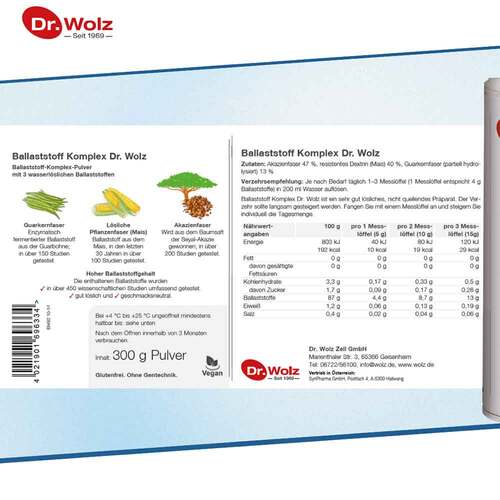 Ballaststoff Komplex Dr. Wolz Pulver zur H.e.L.zum Einnehmen  - 6