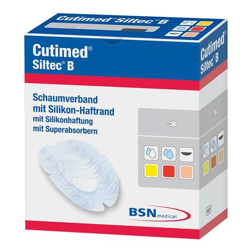 Cutimed Siltec B Schaumverband 13x16 cm oval - 1
