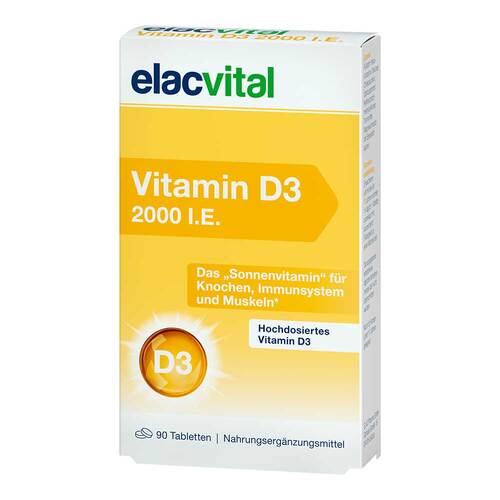 Elacvital Vitamin D3 2000 I.E. Filmtabletten - 1