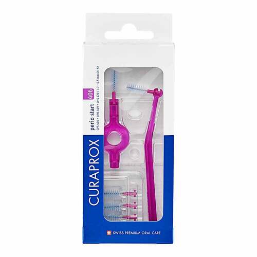 Curaprox Interdental Set Cps 406 pink 5 St + 2 Halter - 1