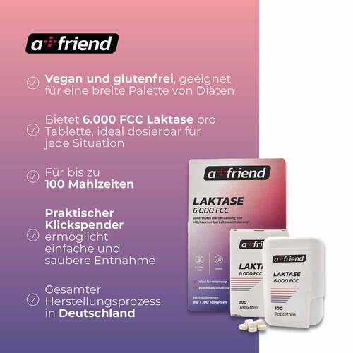 A Friend Laktase 6.000 FCC bei Laktoseintol.Tabletten  - 4