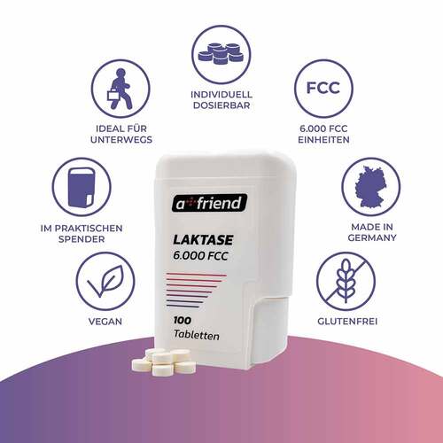 A Friend Laktase 6.000 FCC bei Laktoseintol.Tabletten  - 5