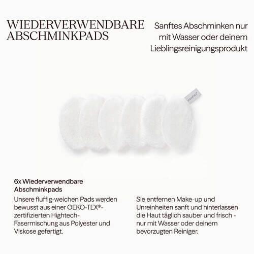 Abschmink- &amp; Waschpads wei&szlig; - 5