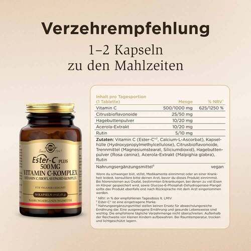 Solgar Ester-C plus 500 mg Kapseln - 6