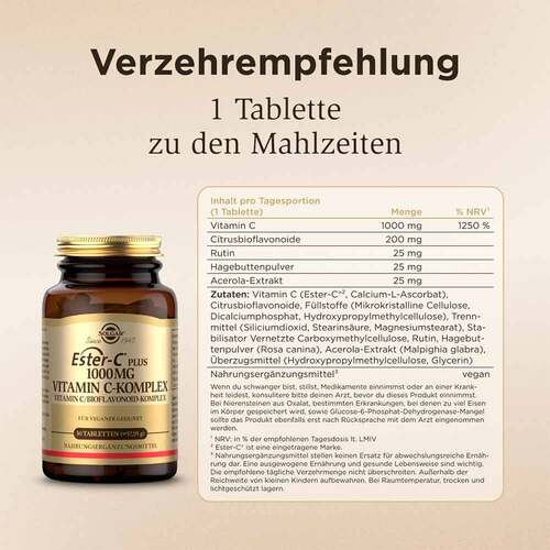 Solgar Ester-C plus 1000 mg Tabletten - 6