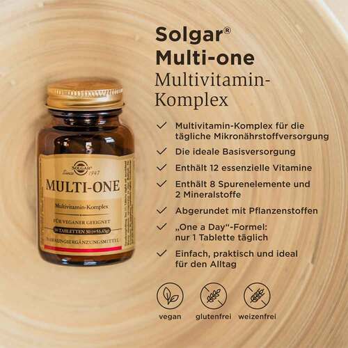 Solgar Multi-One Multivitamin-Komplex Tabletten - 2