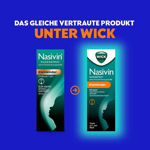 WICK Nasivin Nasenspray oK Kleinkinder 0,25 mg / ml - 8