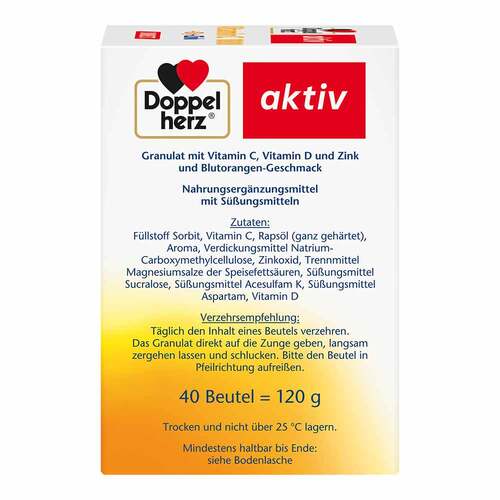Doppelherz Vitamin C 1000 + D3 + Zink Direct Pellets - 2
