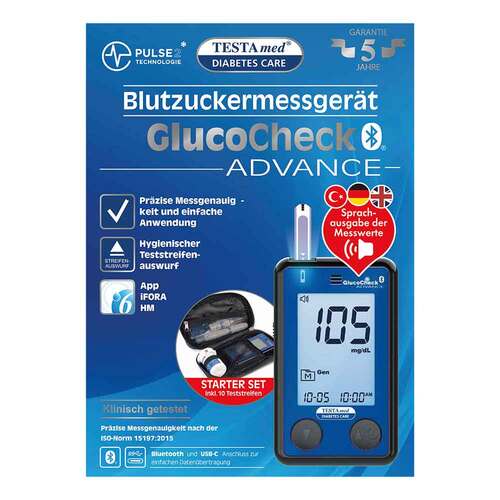 Testamed Glucocheck Advance BZ MG Starterset BT - 1