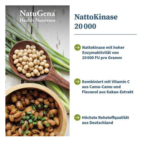 Nattokinase 20.000 + Vitamin C vegan Kapseln - 2