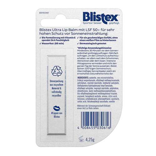 Blistex Ultra Lip Balm Sun LSF 50 +  - 2