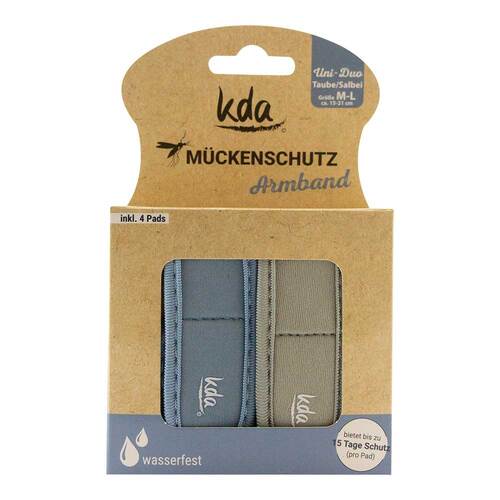 M&uuml;ckenschutz Armband Erwachsene Duo taube / salbei - 1
