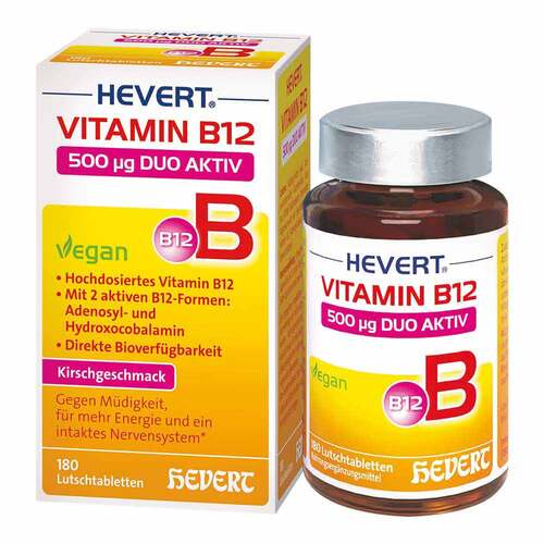 Vitamin B12 Hevert 500 µg Duo Aktiv Lutschtabletten  - 1