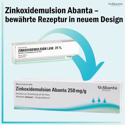 Zinkoxidemulsion Abanta 250 mg / g - 2