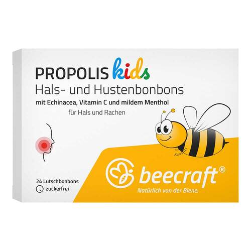 Beecraft Kids Propolis Hals- und Hustenbonbons - 1