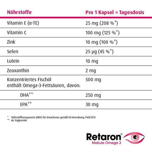 Retaron Makula Omega-3 Kapseln - 3