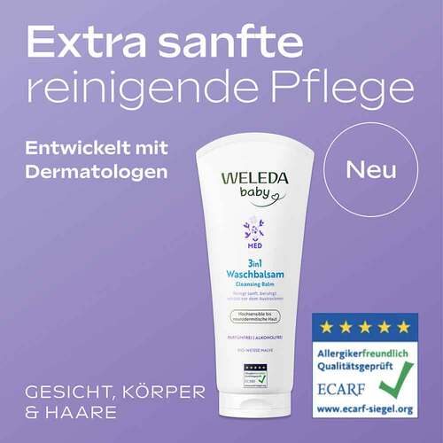 Weleda 3in1 Waschbalsam wei&szlig;e Malve - 3