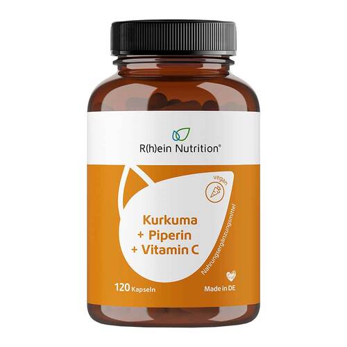 Kurkuma 95% Curcumin + Piperin + Vitamin C vegan Kapseln  - 1