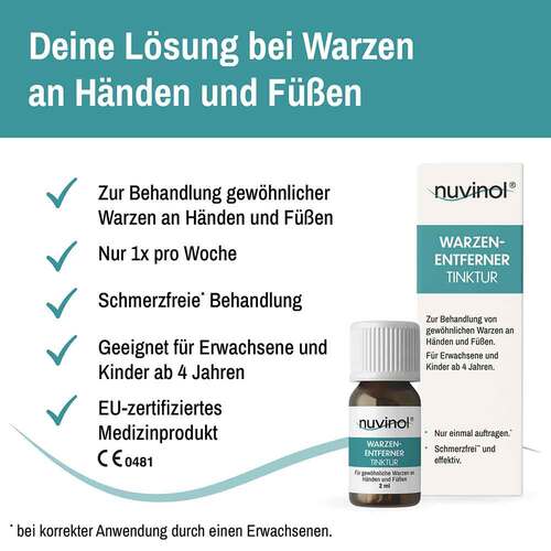 Nuvinol Warzenentferner Tinktur schmerzfrei - 3