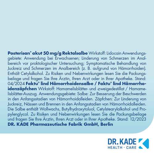 Postericare H&auml;morrhoiden-Stick - 10