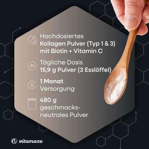 Kollagen Pulver + Biotin + Vitamin C - 2