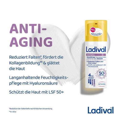 Ladival Anti-Aging Sonnenschutz-Creme LSF 50 +  - 5