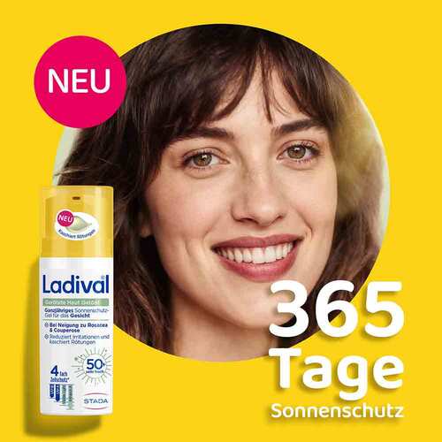 Ladival Ger&ouml;tete Haut Sonnenschutz Gel get&ouml;nt LSF 50 + - 3