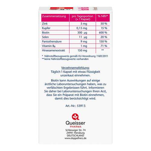 Doppelherz Haar Vital + Zink + Hirse Kapseln - 2