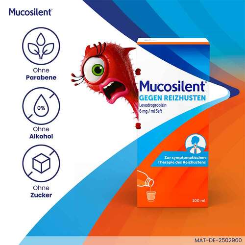 Mucosilent gegen Reizhusten Levodropropizin 6mg/ml Saft - 6