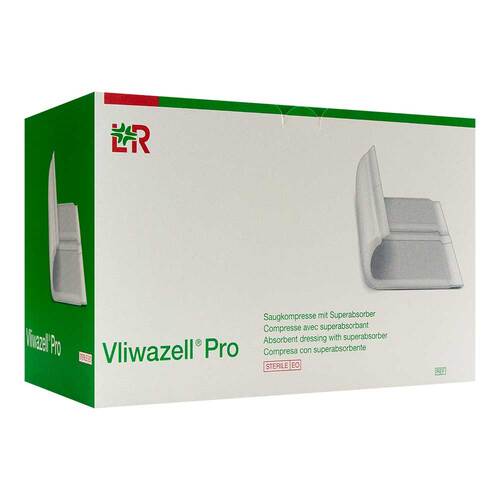 Vliwazell Pro superabsorb.Kompresse steril 15x20 cm - 1