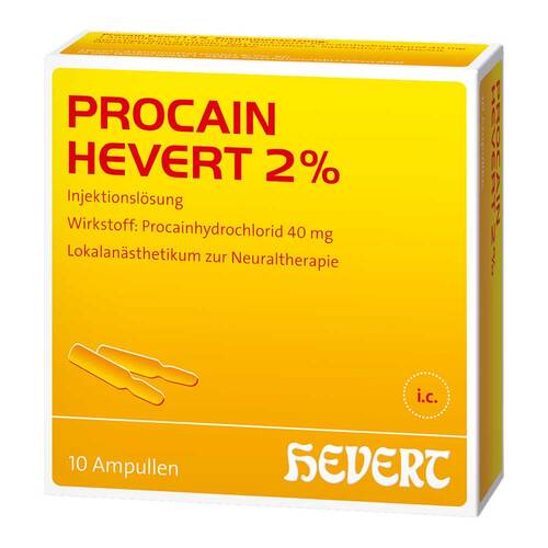 Procain Hevert 2% Injektionsl&ouml;sung Ampullen - 1