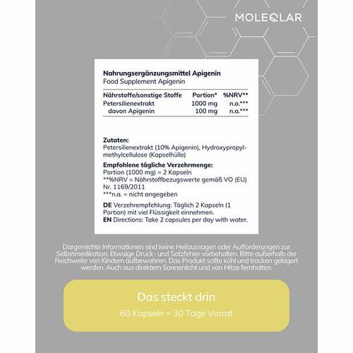 Moleqlar Apigenin Flavonoid Extract Kapseln - 4
