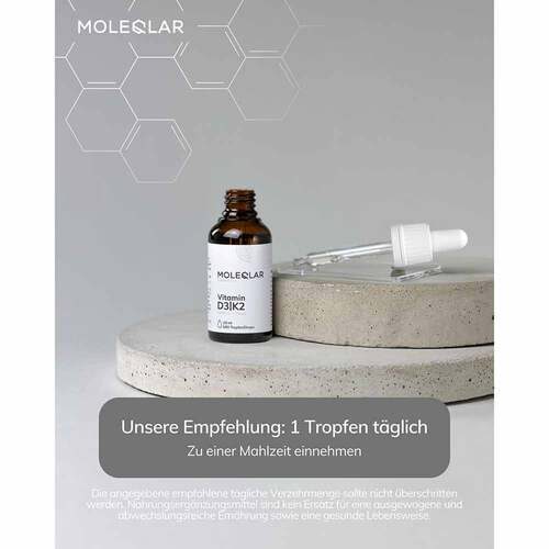 Moleqlar Vitamin D3 / K2 1000 I.E. + 20 µg Tropfen - 4