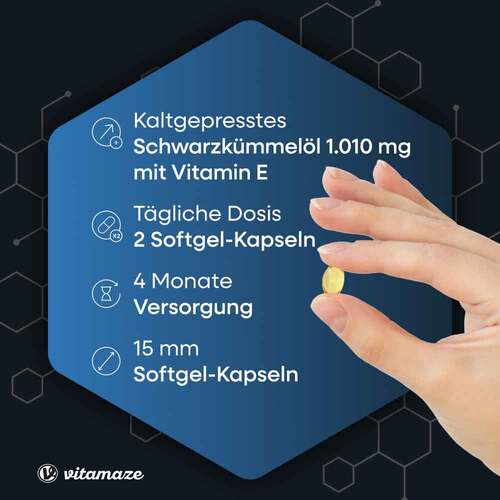 Schwarzk&uuml;mmel&ouml;l Kapseln + Vitamin E - 2