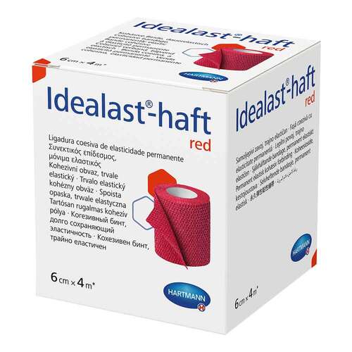 Idealast-haft color Binde 6 cmx4 m rot - 1