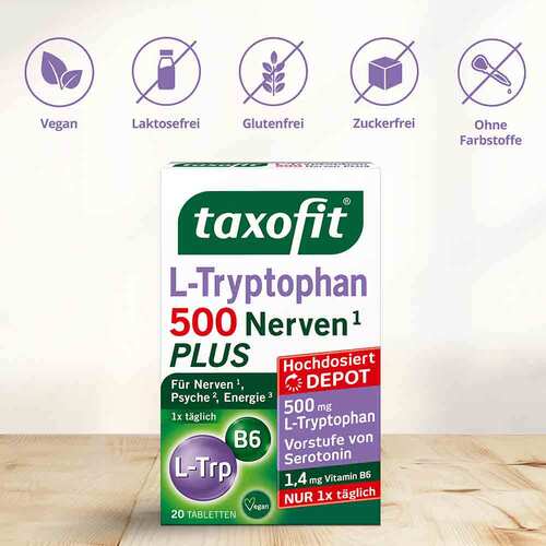 Taxofit L-Tryptophan 500 Tabletten - 2