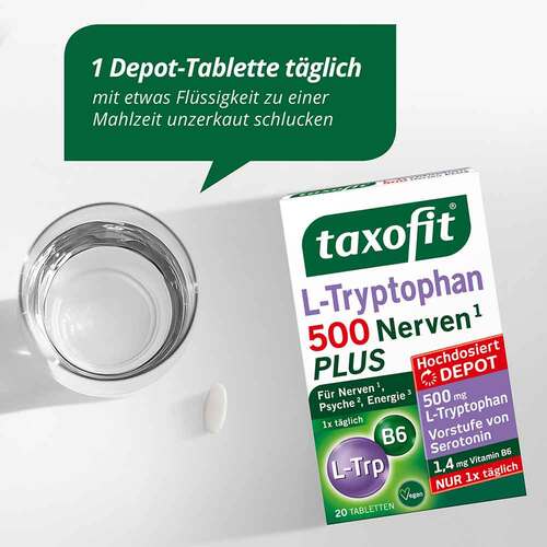 Taxofit L-Tryptophan 500 Tabletten - 4