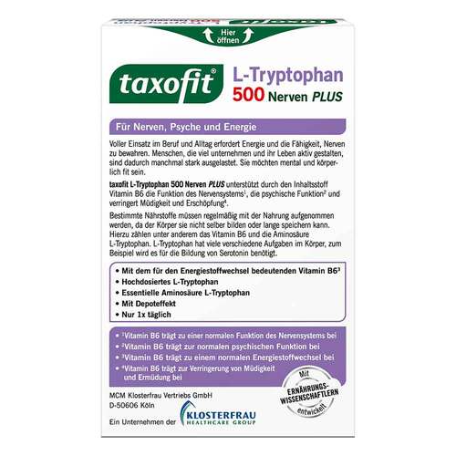 Taxofit L-Tryptophan 500 Tabletten - 7