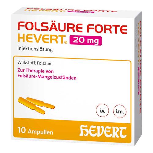 Fols&auml;ure Forte Hevert 20 mg Injektionsl&ouml;sung Ampulle  - 1